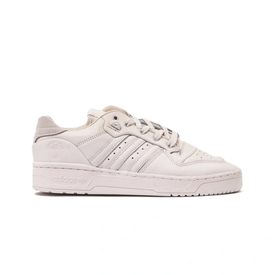 ADIDAS ORIGINALS RIVALRY LOW SNEAKERS IN WHITE LEATHER