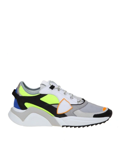 PHILIPPE MODEL SNEAKERS COLOR GRAY AND GREEN