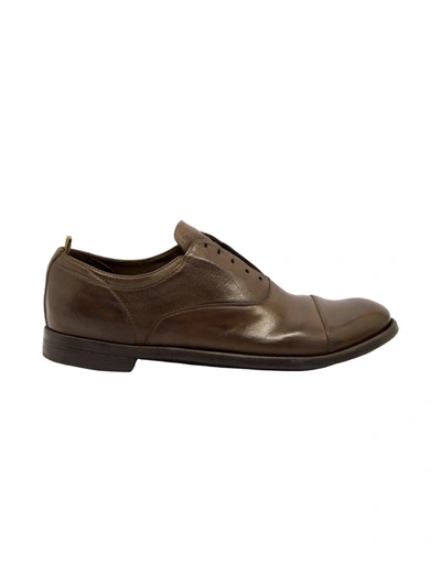 OFFICINE CREATIVE BROWN LEATHER LACE-UP SHOES