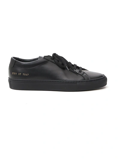 COMMON PROJECTS BLACK LEATHER SNEAKERS