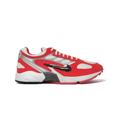 NIKE AIR GHOST RACER SNEAKERS IN RED LEATHER