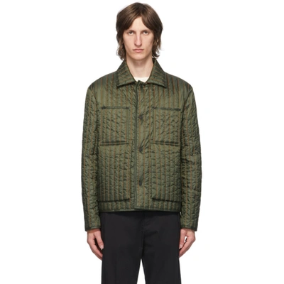 Craig Green Green Quilted Worker Jacket In Olive