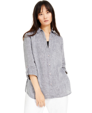 macys linen tops