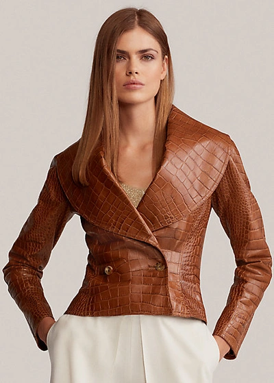 POLO RALPH LAUREN BREANNA LEATHER JACKET