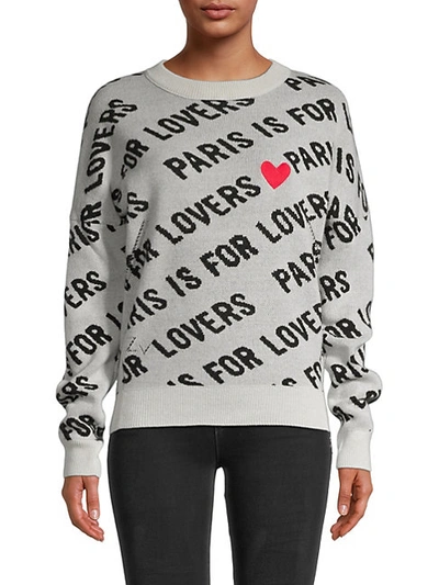 ZADIG & VOLTAIRE ANOUK C PARIS IS FOR LOVERS CASHMERE SWEATER
