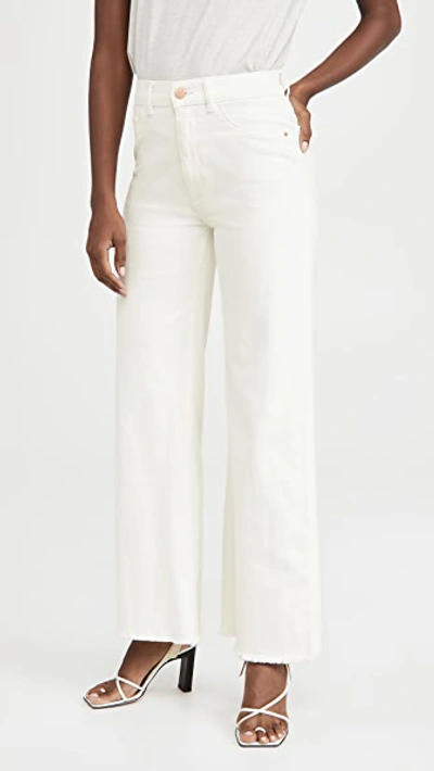 DL HEPBURN WIDE LEG HIGH RISE JEANS EGGSHELL
