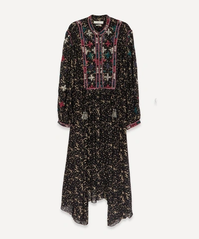 ISABEL MARANT ÉTOILE INESIA EMBROIDERED GEORGETTE DRESS
