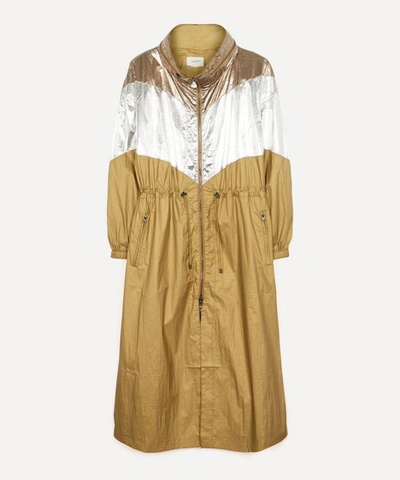 ISABEL MARANT ÉTOILE KOCHAO METALLIC RAINCOAT