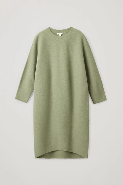 cos knitted green dress COS Knitted Bandeau Maxi Dress