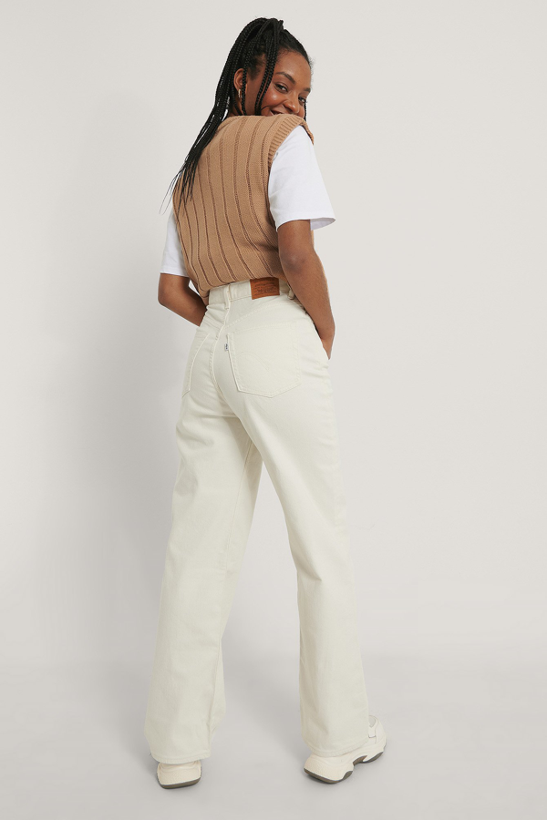 levi's high loose white