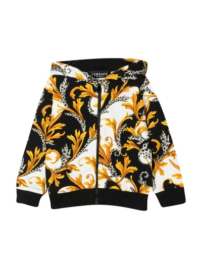 YOUNG VERSACE PATTERNED SWEATSHIRT