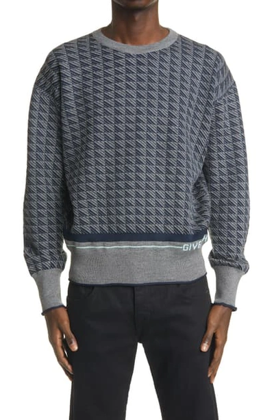 GIVENCHY GEO PATTERN WOOL SWEATER