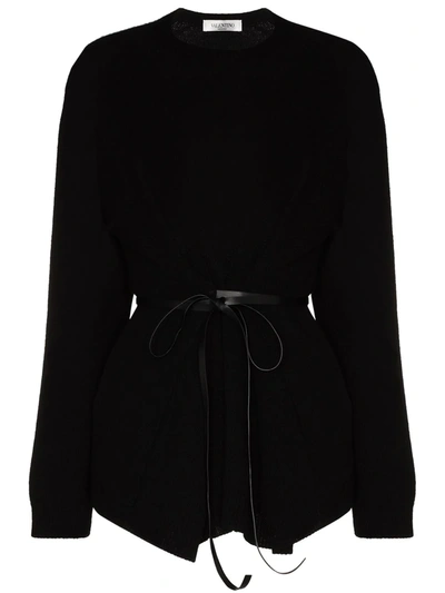 VALENTINO BELTED KNITTED JUMPER