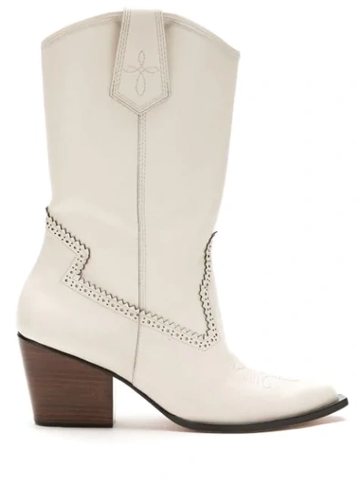 NK LEATHER MID-CALF LENGTH BOOTS