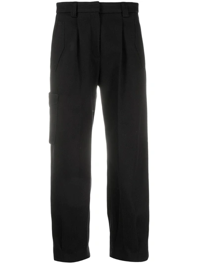 PT01 PLEATED COTTON CARGO TROUSERS