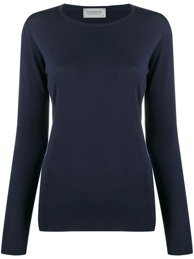 JOHN SMEDLEY FITTED ROUND-NECK PULLOVER