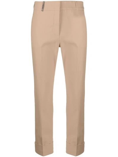 PESERICO CROPPED STRAIGHT LEG TROUSERS