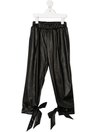 PICCOLA LUDO OVERSIZE BOW DETAIL TROUSERS