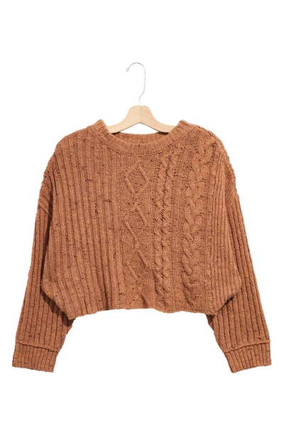 FREE PEOPLE ON YOUR SIDE CROP SWEATER