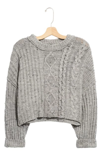 FREE PEOPLE ON YOUR SIDE CROP SWEATER