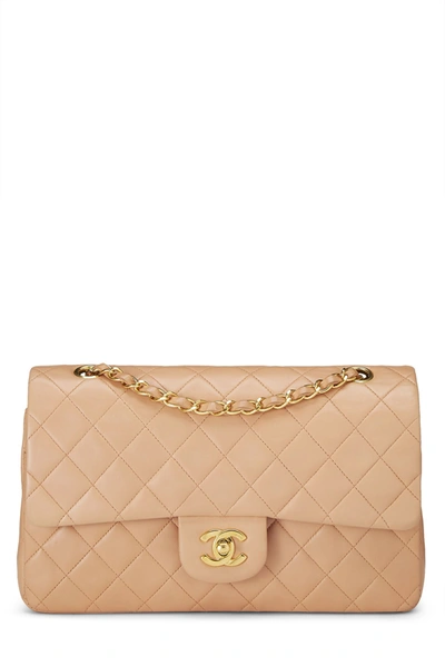 CHANEL Blush Quilted Lambskin Classic Double Flap Medium