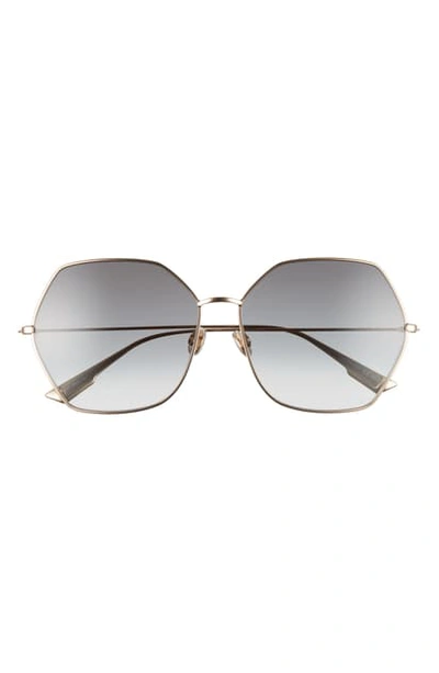 DIOR STELLAIRE 8 62MM OVERSIZE GRADIENT GEOMETRIC SUNGLASSES