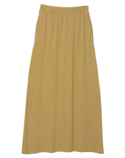 AMERICAN VINTAGE AMERICAN VINTAGE WOMAN LONG SKIRT MILITARY GREEN SIZE L COTTON, POLYESTER