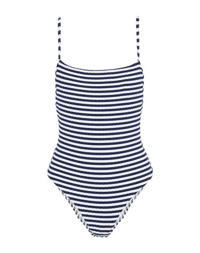 SOLID & STRIPED ONE-PIECE SWIMSUITS