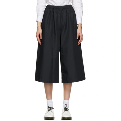 COMME DES GARÇONS COMME DES GARÇONS COMME DES GARCONS COMME DES GARCONS BLACK GABARDINE PULL-ON TROUSERS
