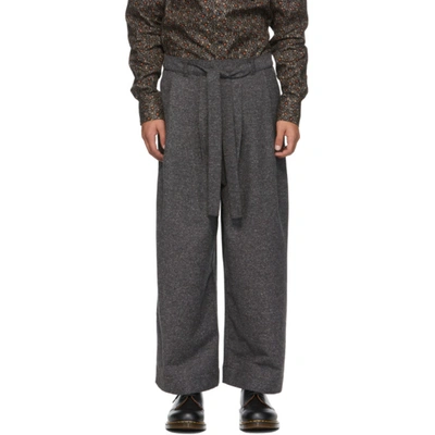 NAKED AND FAMOUS NAKED AND FAMOUS DENIM SSENSE EXCLUSIVE GREY JAZZ NEP TROUSERS