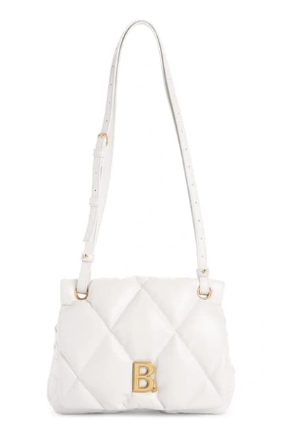 BALENCIAGA MEDIUM TOUCH DIAMOND QUILTED LEATHER SHOULDER BAG