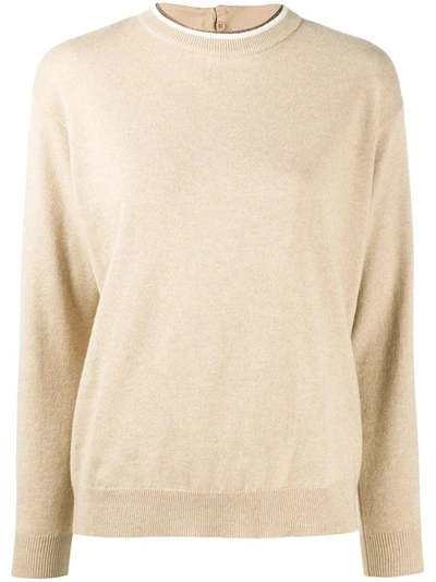 BRUNELLO CUCINELLI FINE KNIT CREWNECK JUMPER