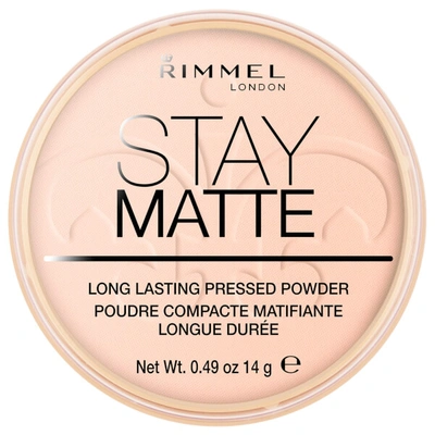 RIMMEL LONDON STAY MATTE PRESSED POWDER - PINK BLOSSOM