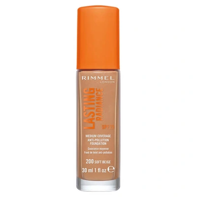 RIMMEL LASTING RADIANCE FOUNDATION (VARIOUS SHADES) - SOFT BEIGE