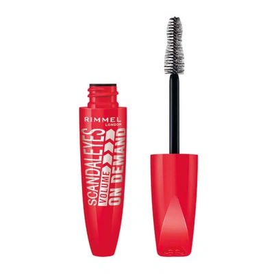 RIMMEL SCANDAL'EYES VOLUME ON DEMAND MASCARA 12ML (VARIOUS SHADES) - BLACK