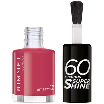 RIMMEL 60 SECONDS SUPER SHINE NAIL POLISH 8ML (VARIOUS SHADES) - 271 JET SETTING