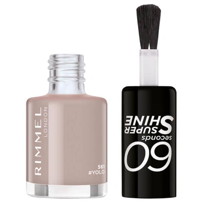 RIMMEL 60 SECONDS SUPER SHINE NAIL POLISH 8ML (VARIOUS SHADES) - 561 YOLO