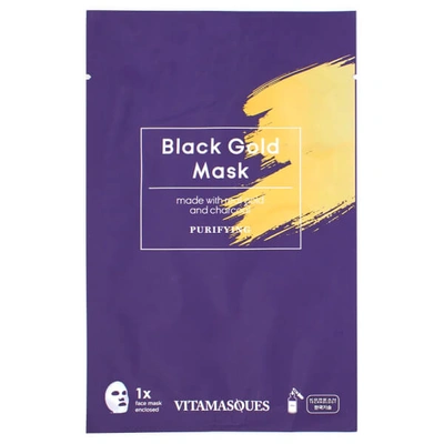 VITAMASQUES BLACK GOLD DUST SHEET MASK 20ML
