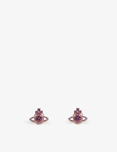VIVIENNE WESTWOOD JEWELLERY VALENTINA CRYSTAL ORB EARRINGS