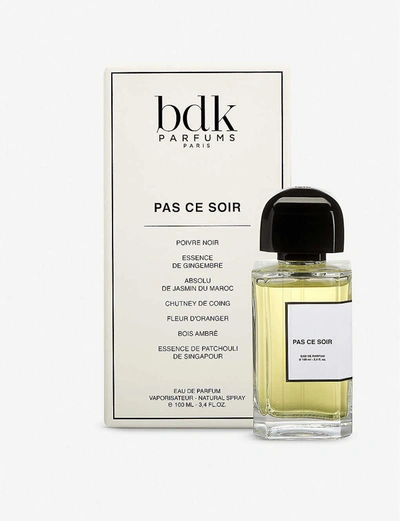 BDK PARFUMS DK PARFUMS WOMENS PAS CE SOIR EAU DE PARFUM 100ML