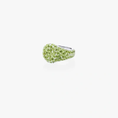 SHOLA BRANSON STERLING SILVER PERIDOTS RING