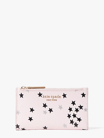 KATE SPADE SPENCER CONFETTI STARS SMALL SLIM BIFOLD WALLET