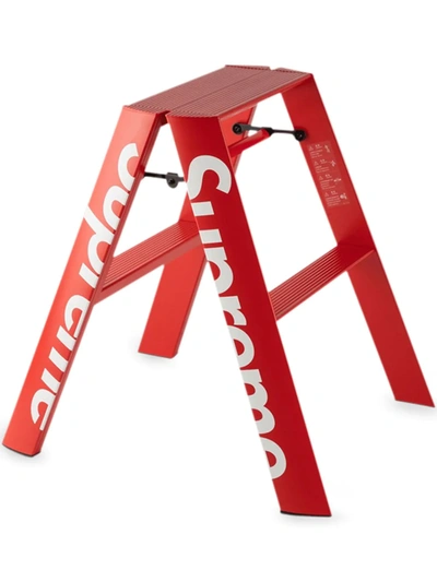 SUPREME X LUCANO LOGO-PRINT STEP LADDER