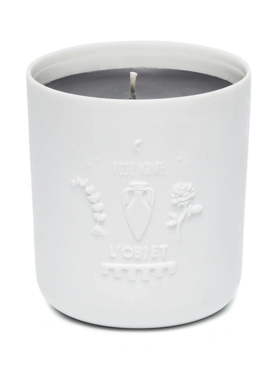 L'OBJET ROSE NOIRE EMBOSSED CANDLE (350GR)