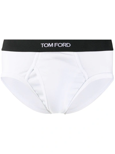 TOM FORD logo-waistband Briefs - Farfetch