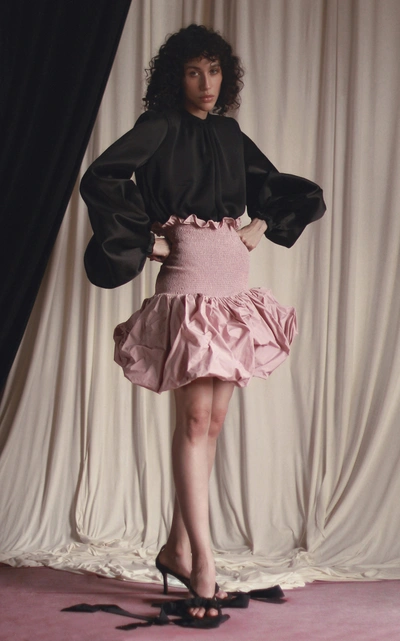 BY EFRAIN MOGOLLON CECILIA PUFFED SILK BODYSUIT