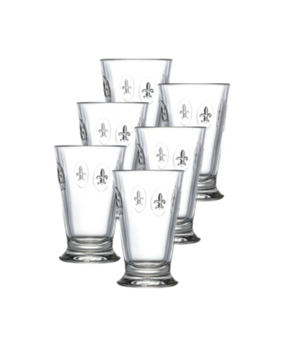 LA ROCHERE FLEUR DE LYS 12-OUNCE DOUBLE OLD FASHIONED GLASS, SET OF 6.