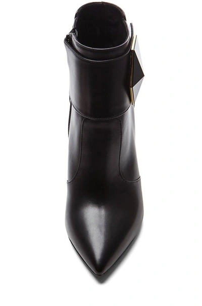 NICHOLAS KIRKWOOD Geometric Leather Ankle Boots In Black