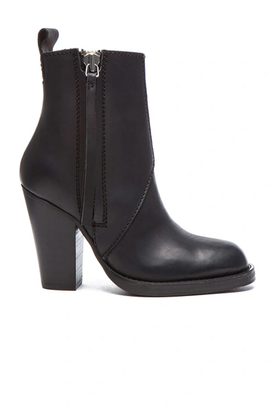 ACNE STUDIOS Colt Leather Booties In Black