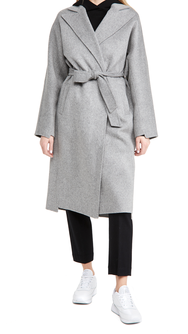 frame double face wrap coat